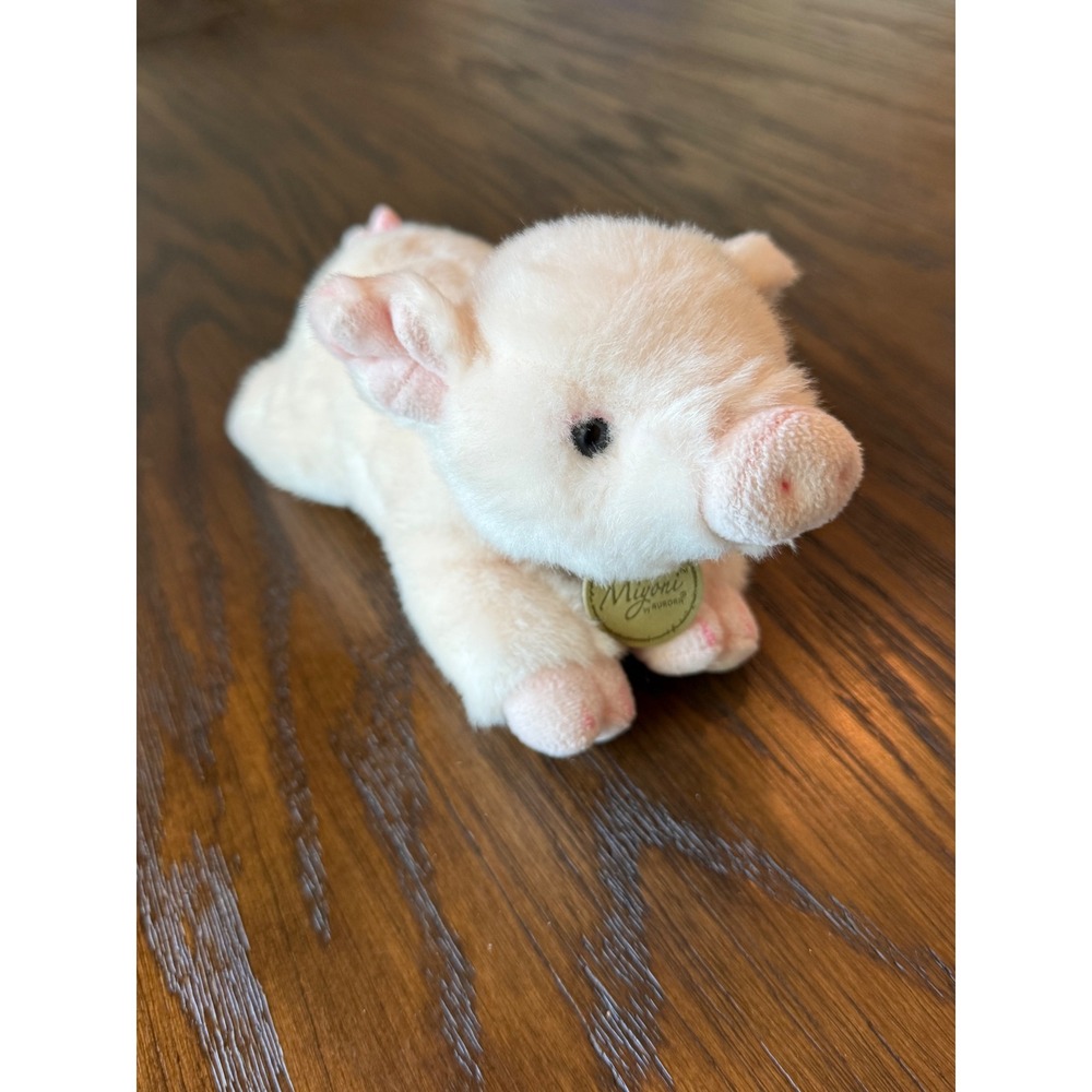 Aurora Miyoni Piglet Plush Toy Unisex Small Pink Excellent Realistic Stuffed Pig